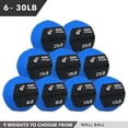 thumbnail image 6 of Day1Fitness Blue Soft Wall Medicine Ball 18 Pounds, 6 of 6