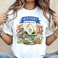 thumbnail image 2 of Artistic Missouri State Themes and Landmarks T-Shirt, Tee for History and Travel Lovers, 2 of 6