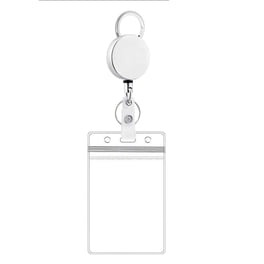 Lot De 4 Porte-Badges Verrouillables Transparents - Pour Cartes D'Identité, Accès, Passeports