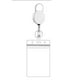 thumbnail image 1 of Portacredenciales metálicos retráctiles con soportes para tarjetas de identificación Soporte para tarjetas de acceso resistente con llavero y clip para el cinturón, 1 of 6