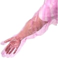 thumbnail image 4 of Set of 50 Veterinary Long Dressing Gloves,33.5In Red Disposable Plastic Artificial Insemination Gloves for Veterinarians and Cleaning, 4 of 6