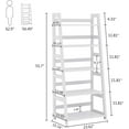 thumbnail image 7 of Tribesigns 5 Shelf Ladder Bookshelf Bookcase with Storage, Modern Etagere Bookcase for Living Room , Wood & Metal, 7 of 7