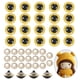 thumbnail image 1 of Uxcell Ojos de Seguridad de 24mm, 20Pcs Ojos de Seguridad Realistas para Muñecas de Ganchillo Amarillos, 1 of 6