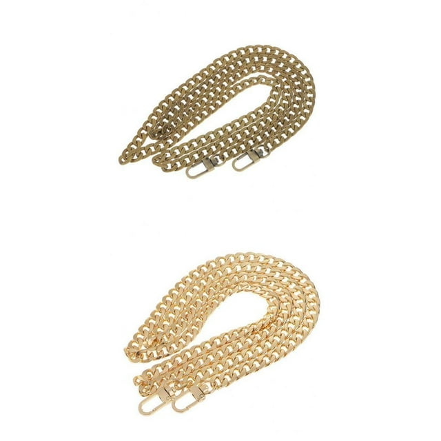 2x de metal Monedero de hombro Crossbody Manija de correa de cadena para mujer