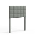 thumbnail image 5 of Varia 20" Tall Panel Upholstered Headboard, 3-Row Square Tufting, Twin Size, Light Gray, 5 of 8