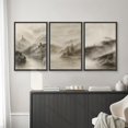 thumbnail image 3 of Hieng Cuadros De Pared De Sala, 3 Piece Canvas Wall Art Woodland Nursery Decor Forest Rivers Canvas Prints Home Artwork Decoration for Living Room,Bedroom(only canvas), 3 of 6