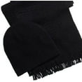 thumbnail image 2 of ALFANI Mens Black With Scarf Winter Beanie Hat Cap, 2 of 2