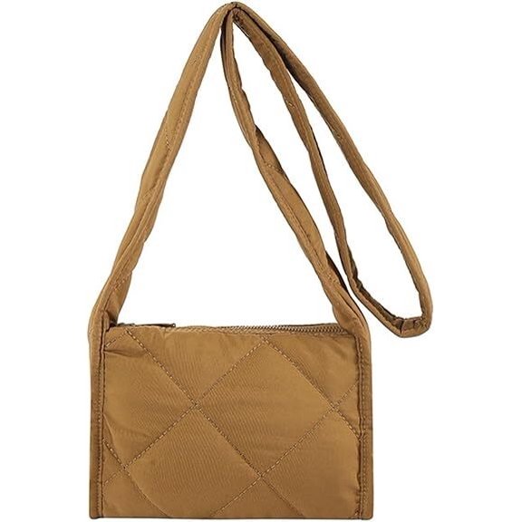 LKJYER Crossbody Bags for Women - Puffy Shoulder Bag with Adjustable Strap, Lightweight Soft Small Cross Body Purse
