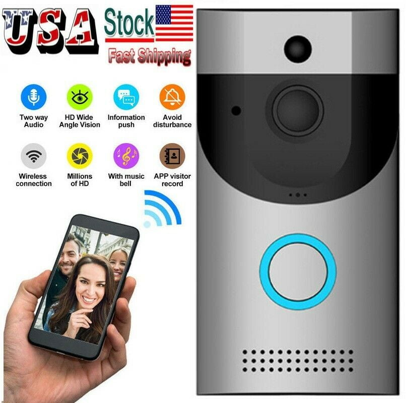 TwoWay Door Bell WiFi Wireless Video PIR Doorbell Talk Security Smart