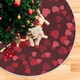 thumbnail image 5 of FMSHPON Valentines Mother's Day Hearts Xmas Christmas Tree Skirt Stand Mat for Holiday Party Decoration Indoor Outdoor 36 inches, 5 of 6