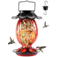 thumbnail image 1 of Comedero para colibríes HouseSapp Solar de 49 oz, 7 puertos, a prueba de fugas, 1 of 7