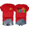 thumbnail image 1 of JAKANYQ T-Shirts pour Femmes Été Décontracté Imprimé Lettres Col Rond Manches Courtes T-shirt Classique, 1 of 4