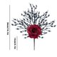 thumbnail image 4 of Isvgxsz Clearance Halloween Decorations,Artificial Spider Simulated Rose Berry Floral Stems Halloween Branches Decoration, for Home Holiday Indoor Party Vase Arrangement Decor., 4 of 5