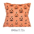 thumbnail image 4 of Halloween Pillow Covers 18x18 Embossed Ghost Throw Pillow Case, Spooky Decorative Couch Pillow Covers for Sofa Living Room Bed, Soft Polyester Spandex Halloween Decor by OVFUIZ, 4 of 9