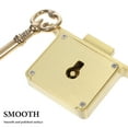 thumbnail image 3 of KAKOWELY 1 Set of File Cabinet Lock Secure Drawer Lock Brass File Wooden Box Safety Lock Replacement,2.36"X1.38"X0.39", 3 of 4