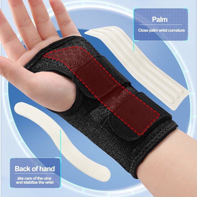 LJNYFDC Support de Poignet Compression Attelle de Poignet Ajustable Attache Trou pour Pouce Design Respirant Soulagement du Canal Carpien Support 1 Pce