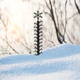 thumbnail image 4 of GOOHOCHY Copo de nieve navideño para jardín, indicador de nieve, decoración navideña para césped, inserto de suelo, 4 of 8
