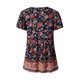 thumbnail image 3 of Sunloudy - Camisetas de verano con estampado floral para mujer, bohemias, de manga corta, con cuello en V, con botón frontal Sunloudy moda, 3 of 10