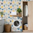 thumbnail image 4 of Peel and Stick Wallpaper 17.7in x 9.8ft Farmhouse Plaid Chicken Blue Yellow Gray Red Contact Paper Vinyl Self-Adhesive Removable Wall Paper for Bedroom Nursery Bathroom Renter Friendly, 4 of 8