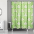 thumbnail image 2 of Creative Products Shamrock Checkered Board 71x74 Shower Curtain, 2 of 2
