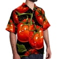 thumbnail image 2 of tomato Men's Casual Poplin Button Down Short Sleeve Shirts for Summer Beach - Unisex, 2 of 6
