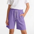 thumbnail image 2 of MKOSPLRT Athletic Shorts for Kids Boys Girls Running Sweat Shirts Elastic Waist Baggy Wide Leg Bermuda Shorts with Pocket 5-15Y, 2 of 7