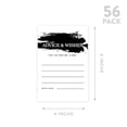 thumbnail image 5 of 56 Pcs Black Brushstroke Wedding Advice & Well Wishes Guest Book Cards for Bride and Groom, 5 of 5