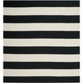 thumbnail image 3 of SAFAVIEH Montauk Saranna Geometric Cotton Area Rug, Black/Ivory, 10' x 10' Round, 3 of 8