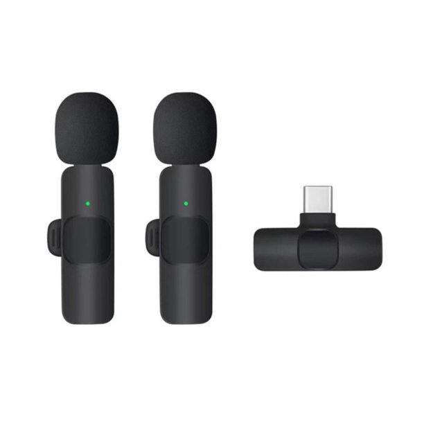 Micrófono Inalámbrico Clip con Receptor USB-C para iPhone y Android - Transmisión en Tiempo Real, Alcance de 20m, Reducción de Ruido, Ideal para Streaming y Grabación Profesional (Incluye Adaptador