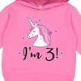 thumbnail image 3 of Inktastic Third Birthday Cute Unicorn Toddler Hoodie, 3 of 4