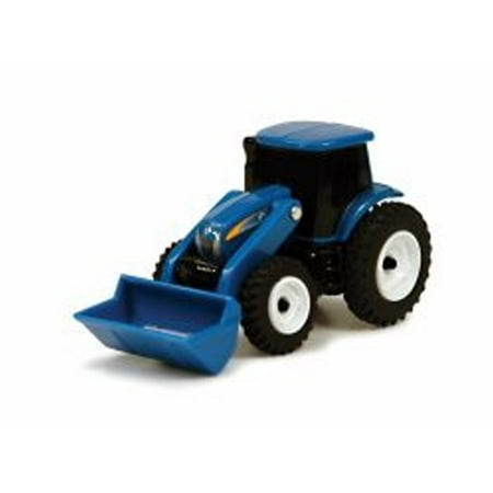 New Holland TS100 Series Tractor with Loader, Blue - ERTL Collect 'n Play 35630 - Model Toy Farm Vehicle (Brand New, but NOT IN