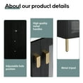 thumbnail image 2 of Noble House 28" Freestanding Bathroom Vanity, Ceramic Sink, Soft-Close Doors, Metal Handles, Plywood, Black, 2 of 14