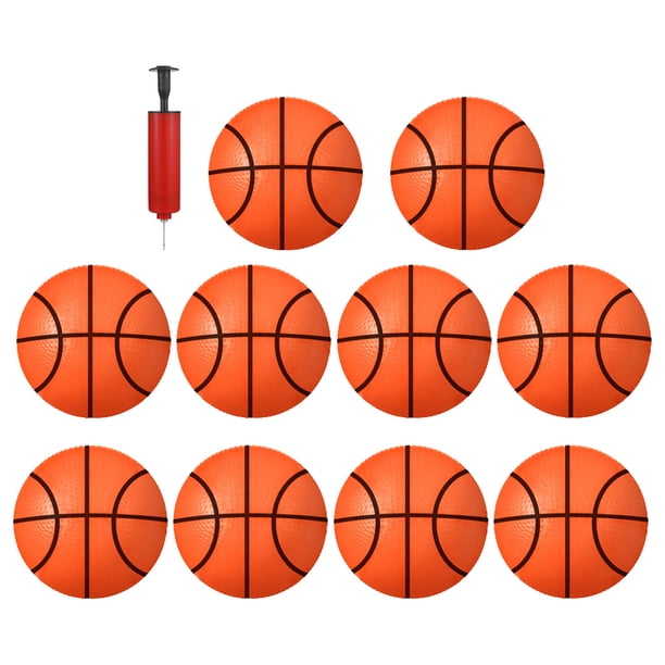 BRIGHTFUFU 1 juego de juguetes de baloncesto inflables de baloncesto pequeños de baloncesto para niños juguetes de baloncesto de plástico