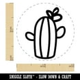 thumbnail image 2 of Cactus Succulent with Flower Doodle Rubber Stamp for Scrapbooking Crafting Stamping - Mini 1/2 Inch, 2 of 7