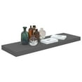 thumbnail image 3 of vidaXL Floating Wall Shelves 2 pcs High Gloss Grey 80x23.5x3.8 cm MDF, 3 of 5