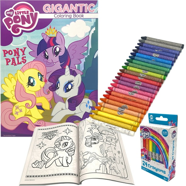 Download My Little Pony All In One Coloring Activity Book With Crayons 24 Color Set 192 Pages For Kids Walmart Com Walmart Com