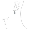 thumbnail image 3 of Bling Jewelry Womens Bridal CZ Pave Twist Teardrop Dangle Chandelier Earrings, 3 of 4