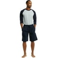 thumbnail image 4 of Men's Cotton Knitted Pajama Shorts Comfortable Sleep Shorts Lounge Pajama Bottoms with Pockets, Navy S, 1 Pack, 4 of 4