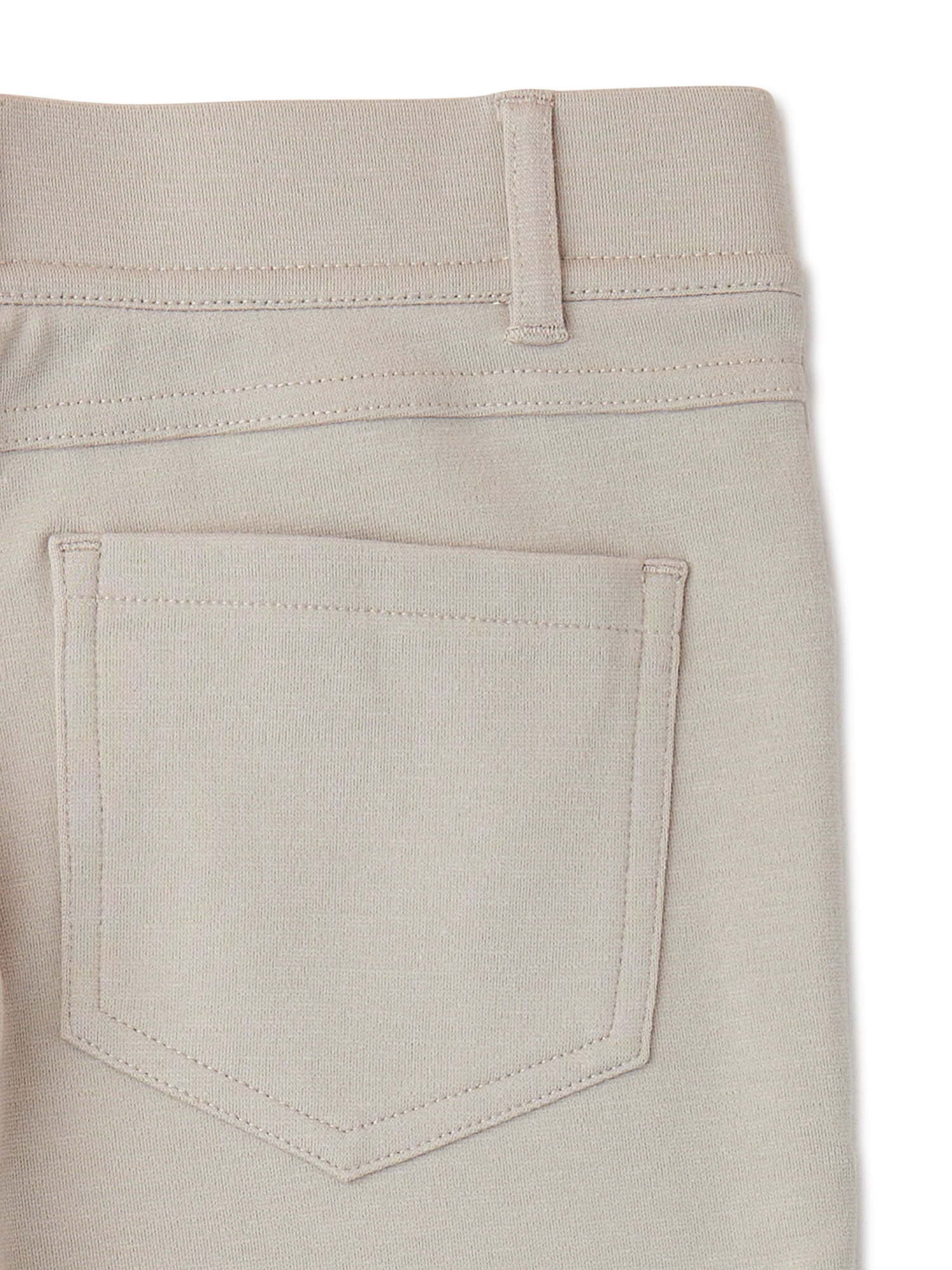 Wonder Nation Girls School Uniform Stretch Ponte Knit Leggings, Sizes 4-16 & 8-20 Plus