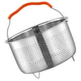 thumbnail image 4 of Rejilla para vaporera de cocina, cesta de acero inoxidable para vaporera, olla arrocera, rejilla para vaporera, soporte para cocinar al vapor alimentos, 4 of 8