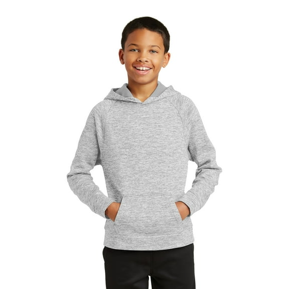 Sport Tek Teen Unisex Regular Electric Heather Pullover Silver Electrc X-Small