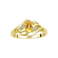 thumbnail image 1 of RYLOS Rings for Women 14K Gold Plated Silver Ring Classic Style Birthstone Ring 6X4MM Gemstone & Diamonds November Citrine Jewelry for Women Size 10, 1 of 7