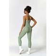 thumbnail image 2 of Womens Workout Sets Two Piece Cross Back Tank Top Matching High Waist Leggings Sets Gym Outfits Work Out Clothes, 2 of 12