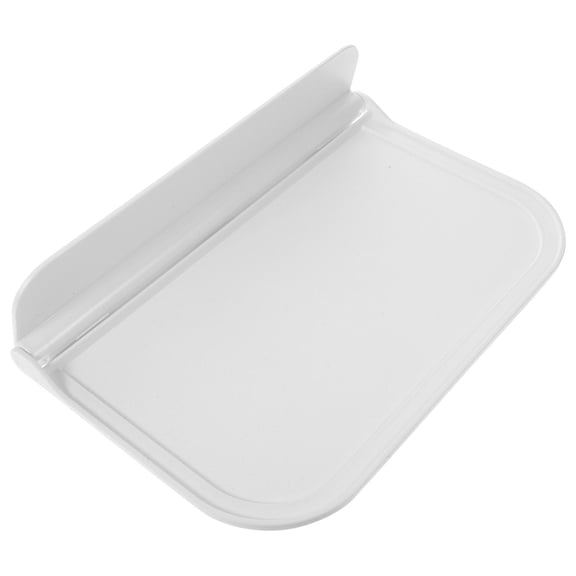 IBASETOY 1Pc White Plastic Wall Storage Board Folding Shelf for Small Item Organizer and Towel Rack