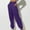 Purple, variant on Titcea Summer Pants for Women 2024 Elastic Waist Solid Color Leg Bound Pants Comfort Breathable Summer Casual Pants with Pockets, Gifts for Her