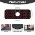 thumbnail image 2 of Pofeuu Red Snake Print Splash Guard for Sink Faucet Sink Gadgets-Splash Guard Behind Faucet Drip Catcher for Kitchen, Bathroom,Sink Mat, 2 of 7
