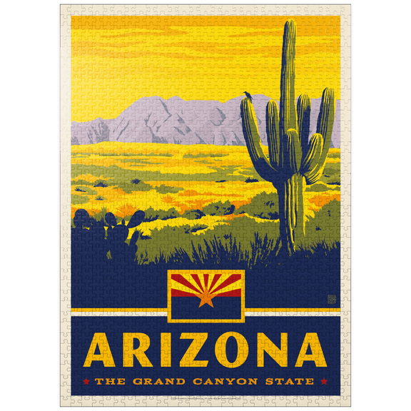 MyPuzzle - Arizona: The Grand Canyon State - Premium 1000 Piece Jigsaw Puzzle for Adults