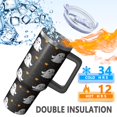 thumbnail image 4 of 40oz Trick or Treat Halloween Cup with Pumpkin and Skull Design, Insulated Drinkware with Straw Lid, 4 of 7