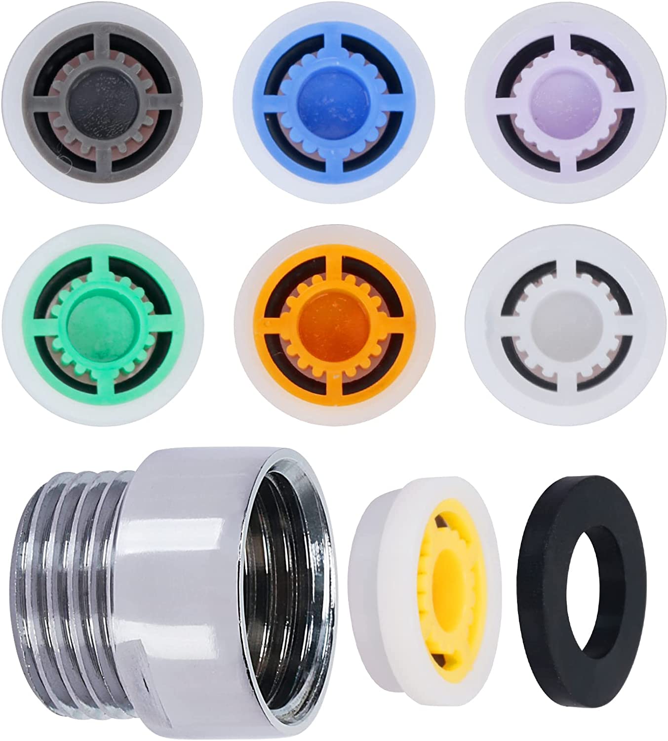 TAZEMAT Flow Restrictor Shower Power Reduction Limiter Set Shower Hose