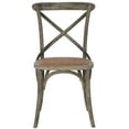 thumbnail image 4 of SAFAVIEH Franklin X-Back Bistro Rustic Chairs, Distressed Colonial Walnut, Set of 2, 4 of 14